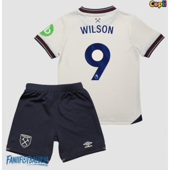 West Ham United Callum Wilson #9 Echipament de Fotbal Replică 2025-26 Copii Deplasare (+ Șorturi)